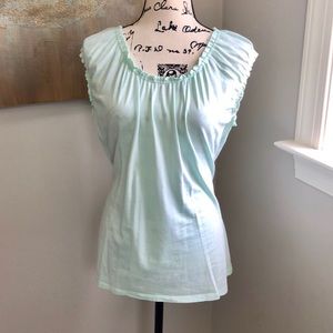 Light aqua blouse